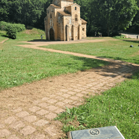 Asturian Monuments San Miguel de Lillo (Church and Plaque)