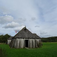 The reconstructed longhouse at Fyrkat