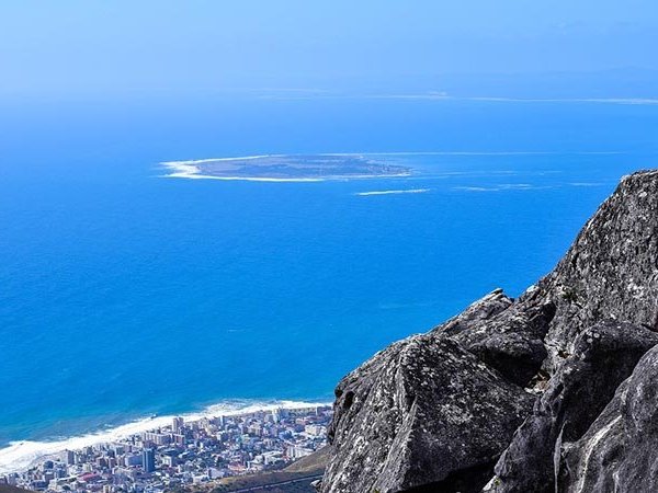 Robben Island from Table Mountain