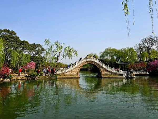 Slender West Lake and Historic Urban Area in Yangz by Roman Bruehwiler