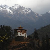 Ancient Ruin of Drukgyel Dzong by Roman Bruehwiler