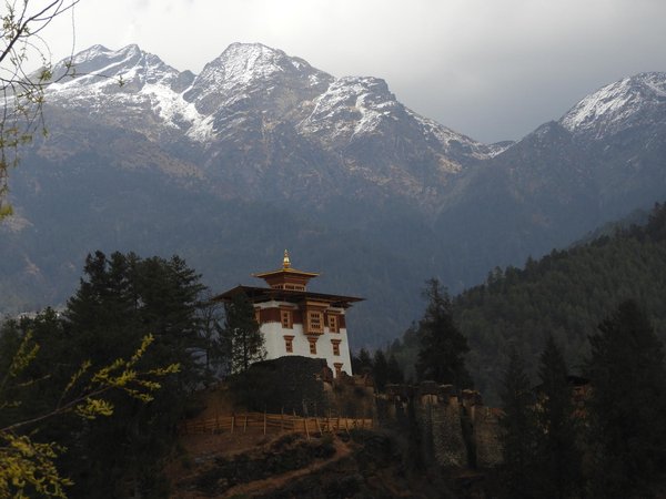 Ancient Ruin of Drukgyel Dzong by Roman Bruehwiler