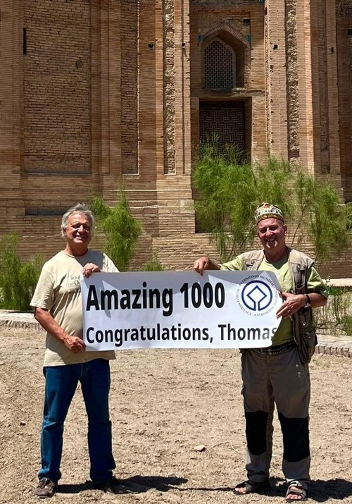 Thomas at his #1,000: Mausoleum of Khoja Ahmed Yasawi