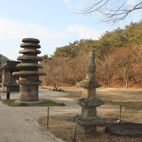 Stone Buddhas and Pagodas at Hwasun Unjusa Temple 