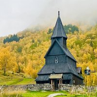 Autumnal Urnes Stave Church