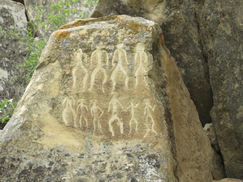 Gobustan Rock Art People dancing