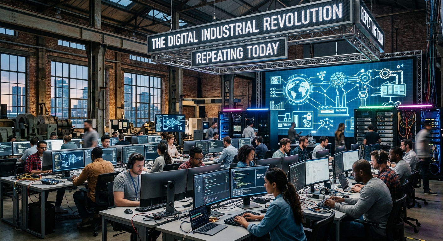 Industrial Revolution repeats today in digital technology