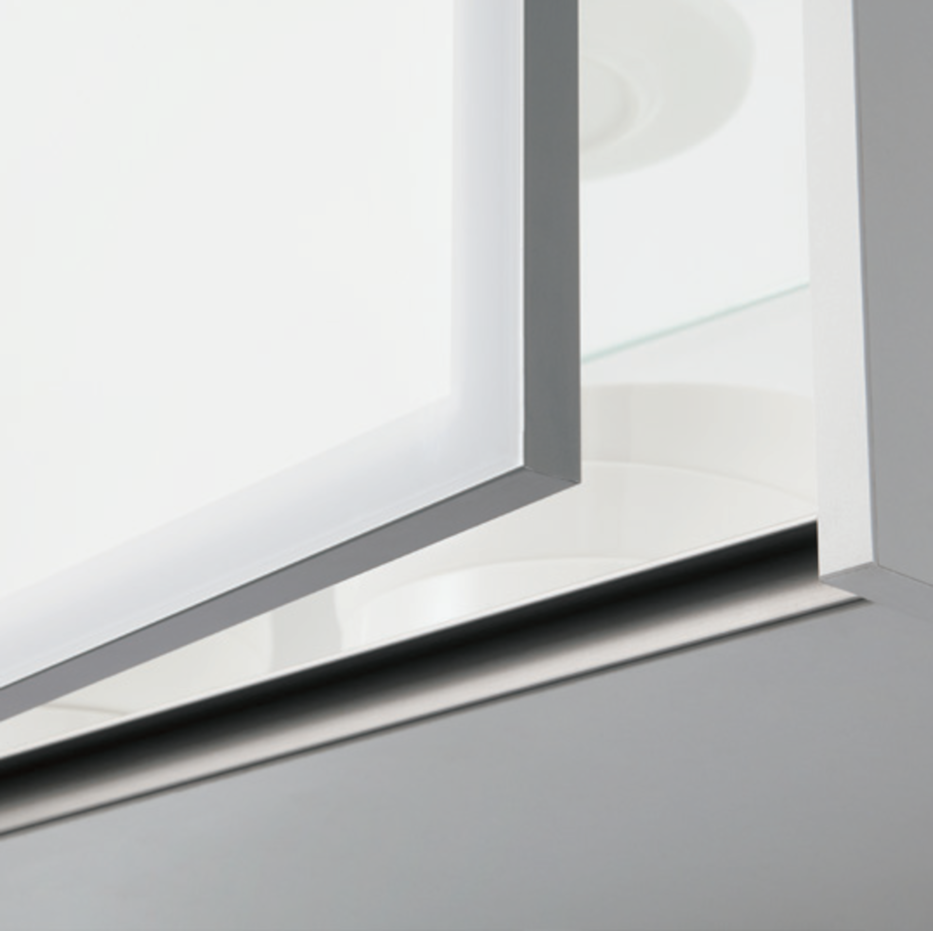 Nobilia Wandschrank mit Flat-Glastür - Grifflose Variantre