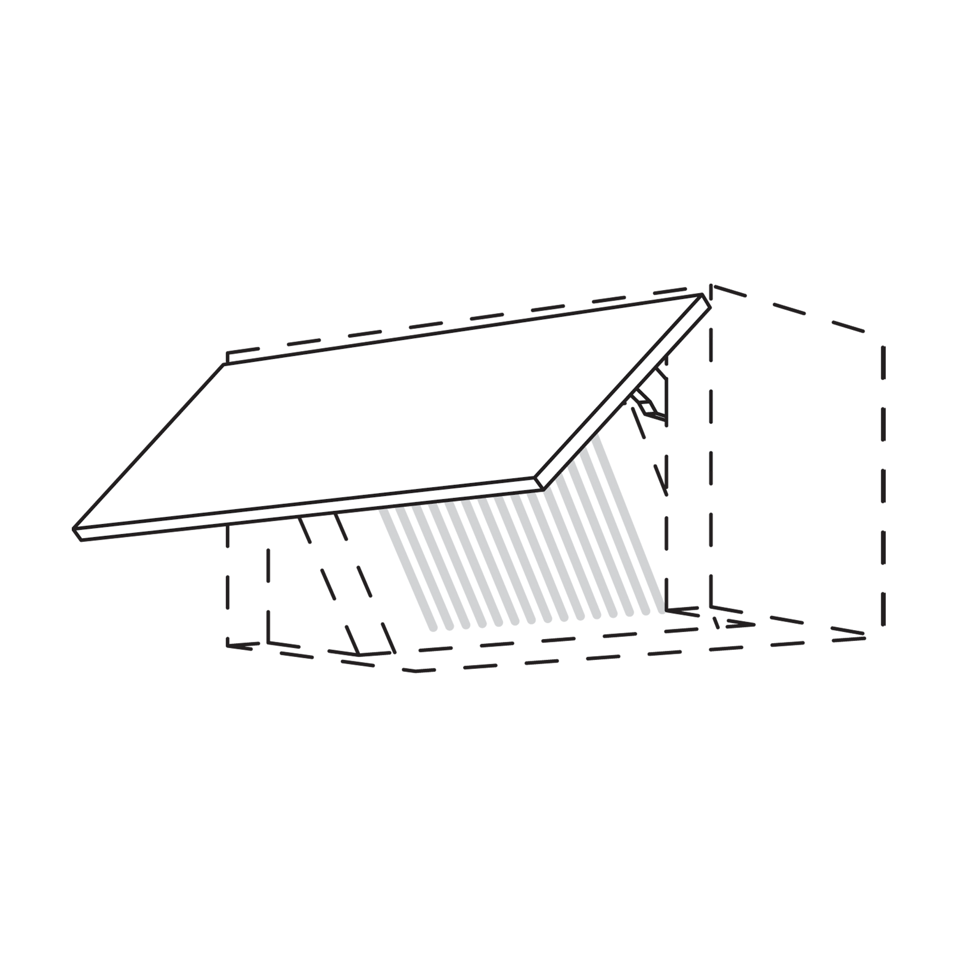 3366 - WTDAII60 - Tür für Dunstabzugshaube Integrata mit 60 cm breite