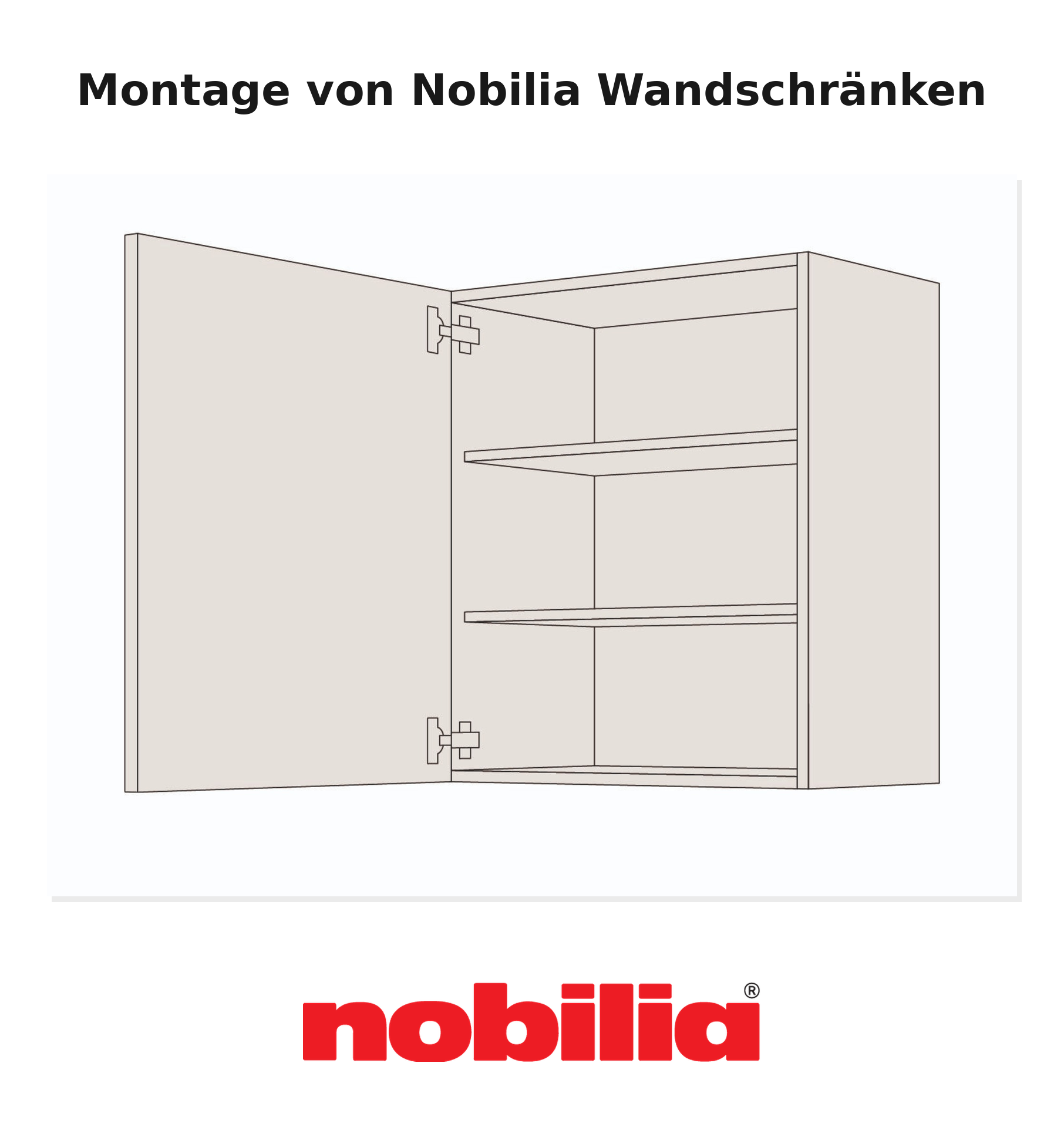 Montageanleitung für Nobilia Hängeschränke - PDF