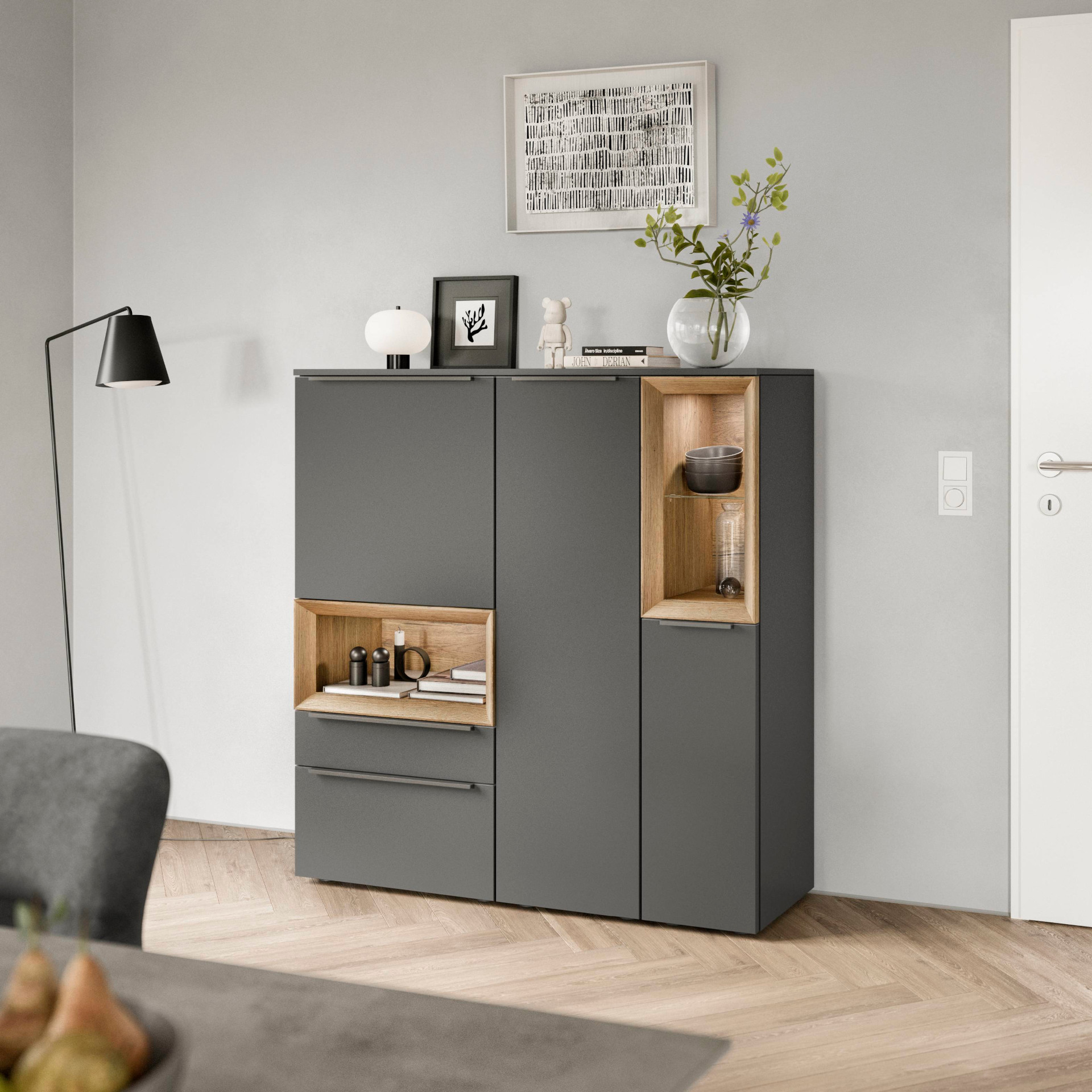 Nobilia Regaleinsatzschrank mit Auszug