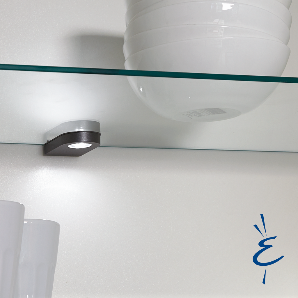 Nobilia LED Glasbodenleuchte Point für Wandregale