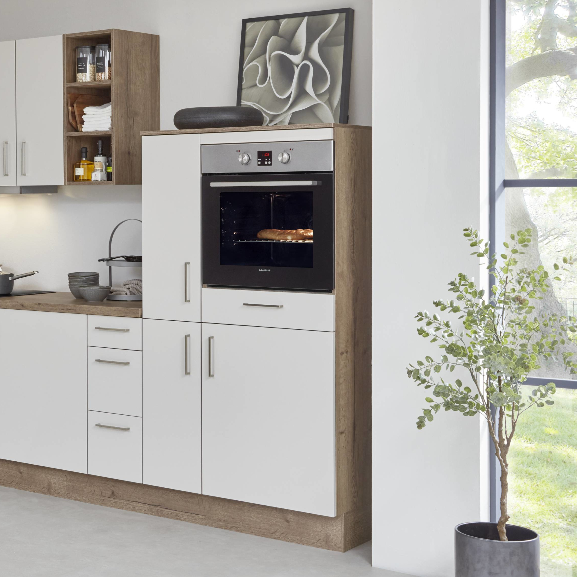 Nobilia Highboards in 252 Weiß aus dem Speed Programm