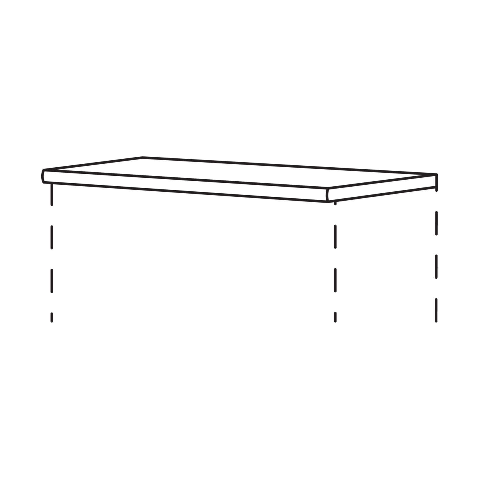 Nobilia Abdeckböden für Highboards, Hochschränke und Sideboards in Lack und 10 mm Stärke