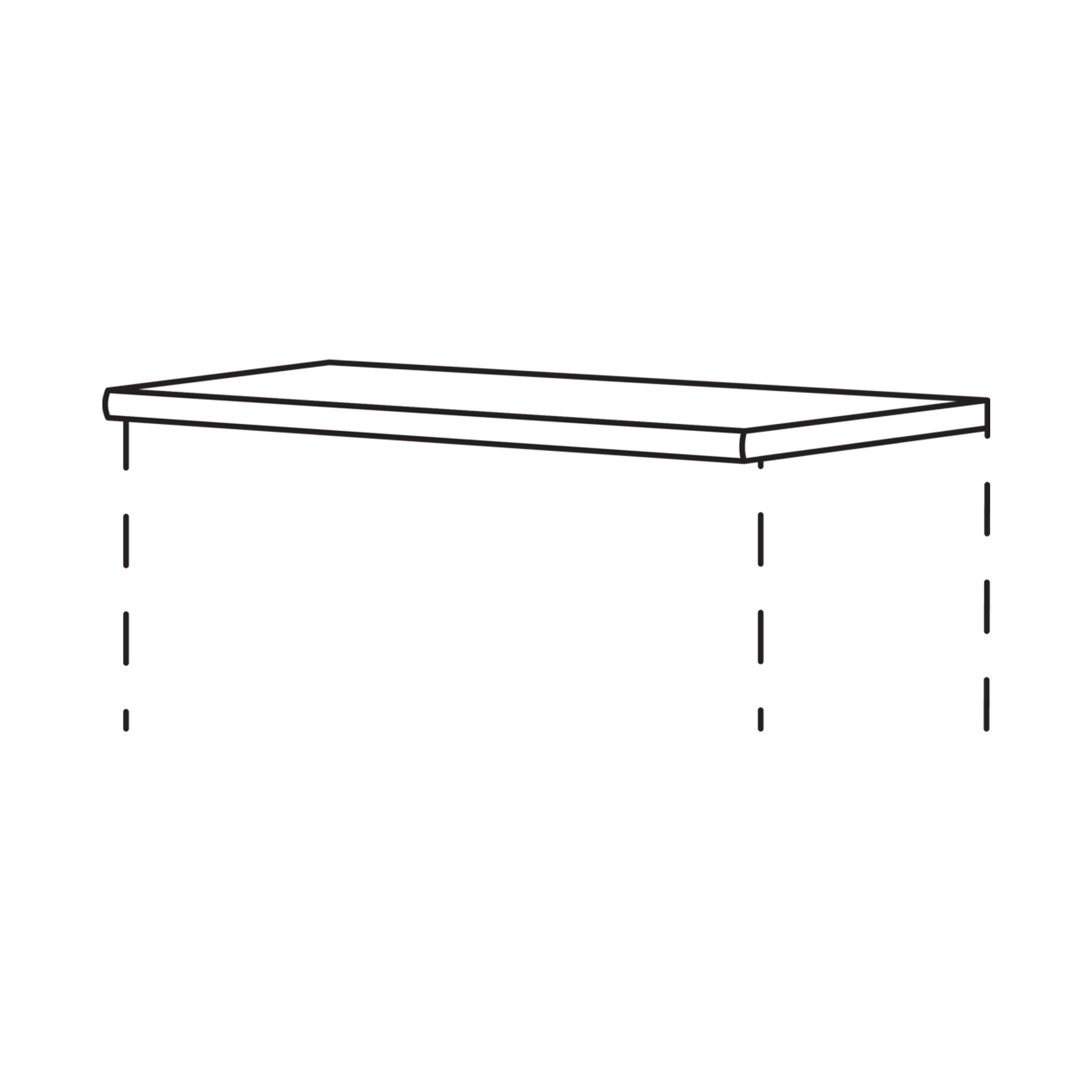 Nobilia Abdeckboden in 16 mm Strärke und Lack für Sideboards, Highboards und Hochschränke