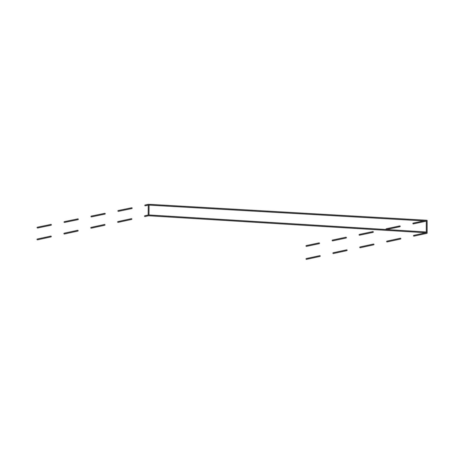 Nobilia Abdeckboden 16 MM Stark mit zusätzlicher Kantenbelegung hinten
