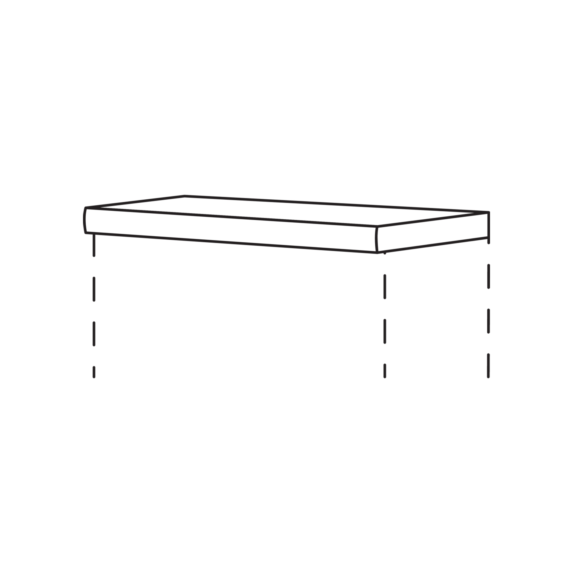 Nobilia Abdeckboden für Sideboard, Wandschränke, Highboards & Hochschränke in 5 cm Stärke