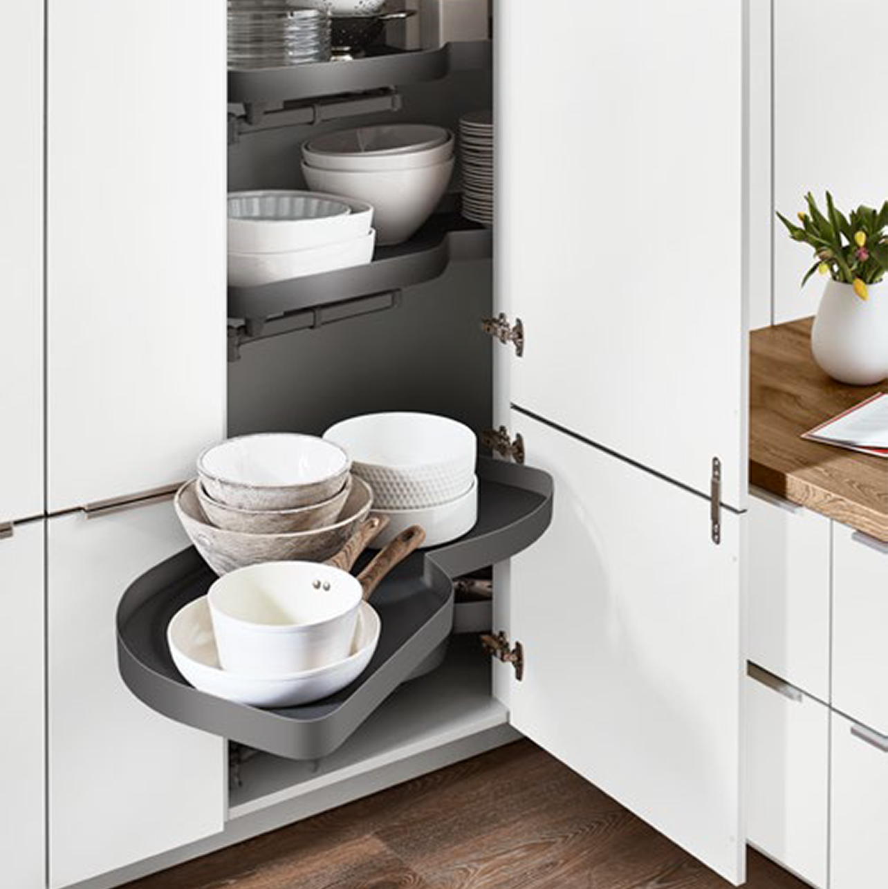 Nobilia Eck-Highboard mit Schwenkauszug Kostengünstig entdecken!