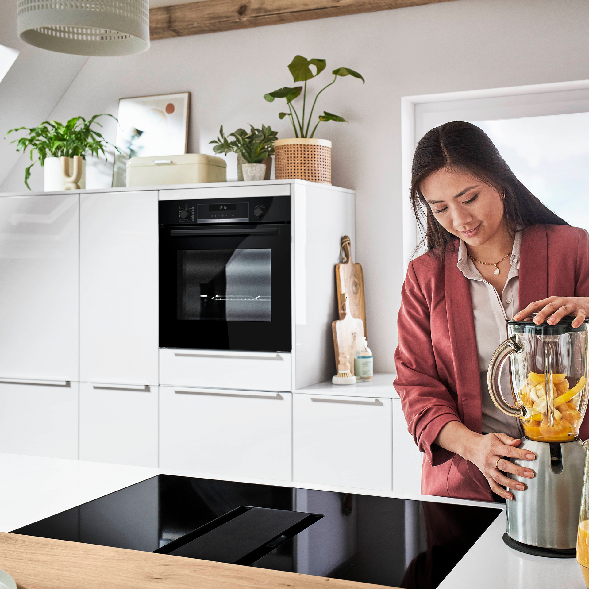 Nobilia Highboard als Geräteumbau für Backofen, Mikrowelle & Dampfgarer