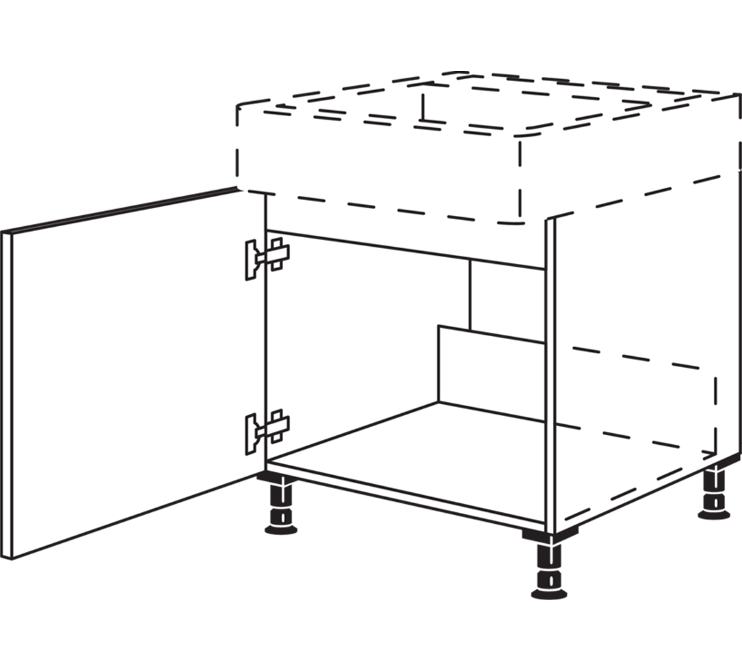 Nobilia Spülenschrank für Spülensteine