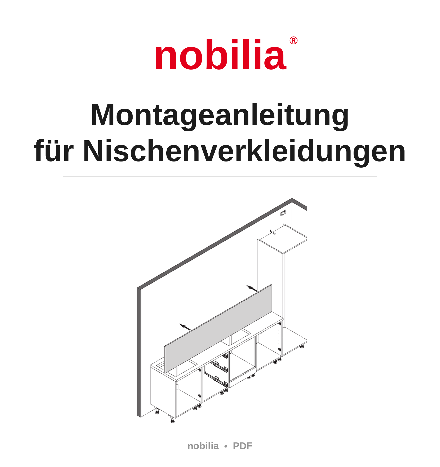 Montageanleitung für Nobilia Nischenverkleidungen - Elements TM 2023