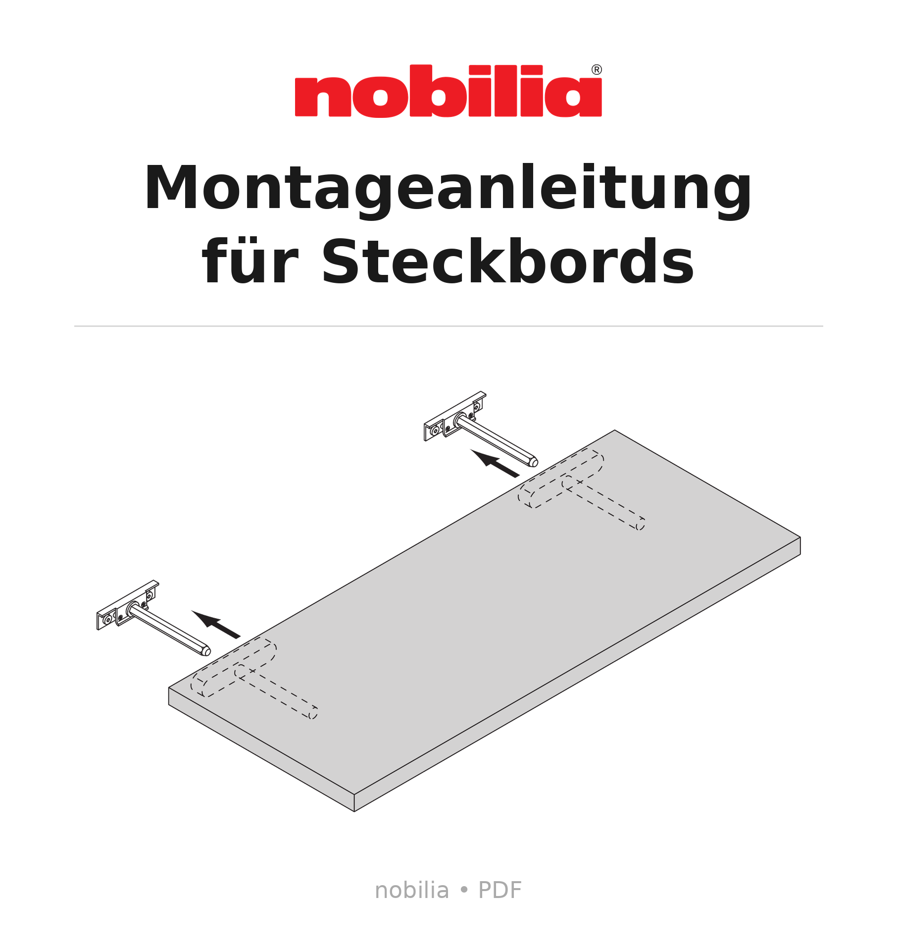 Montageanleitung für Nobilia Steckbords