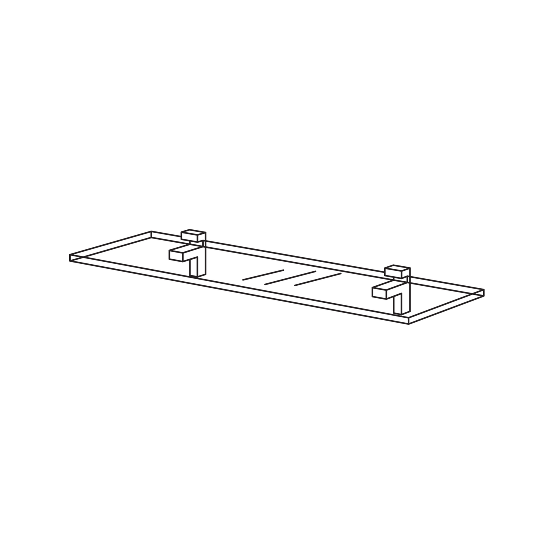 Nobilia Wandbord aus 8mm starkem Glas