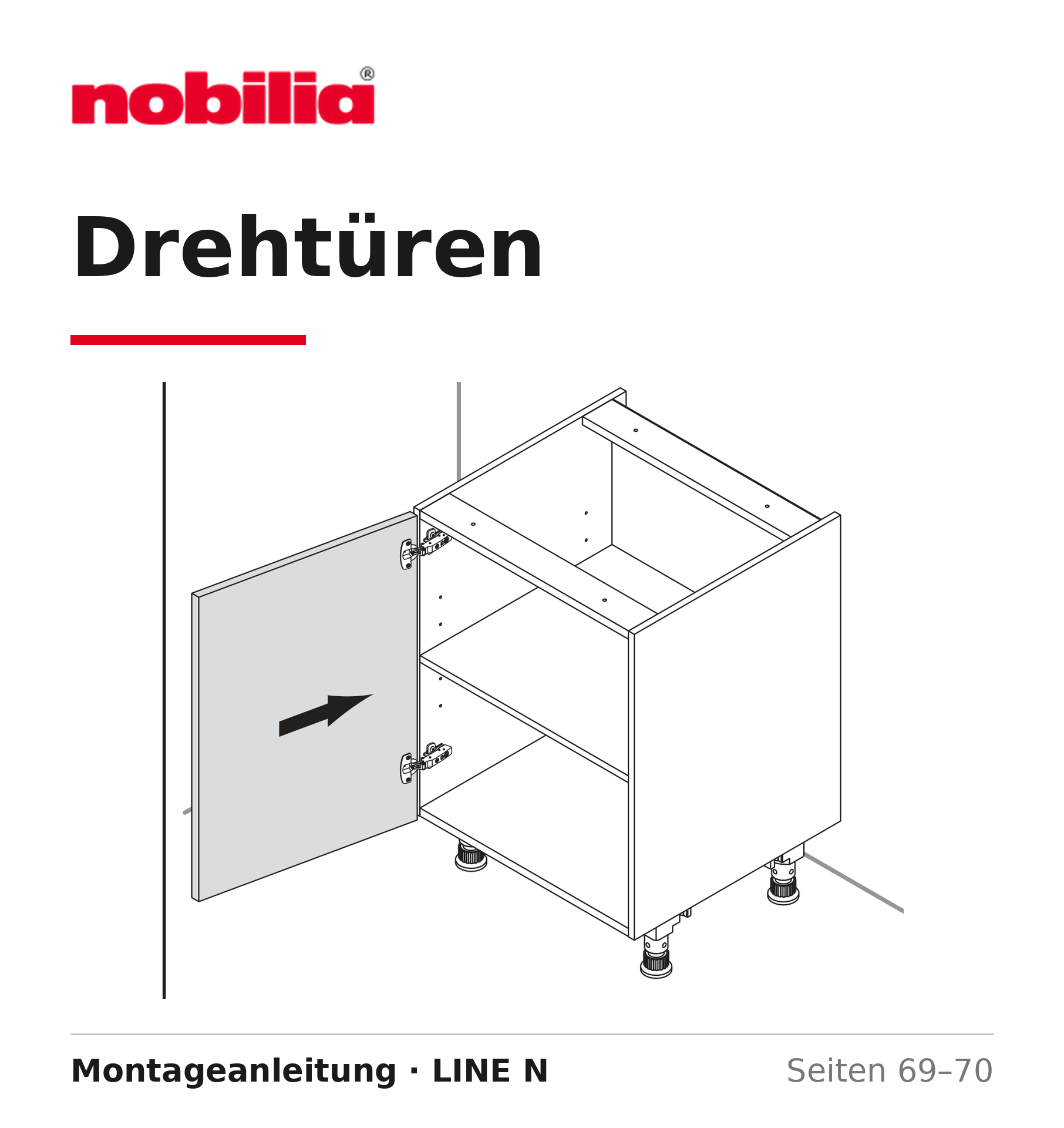 Montageanleitung für Nobilia Drehtüren