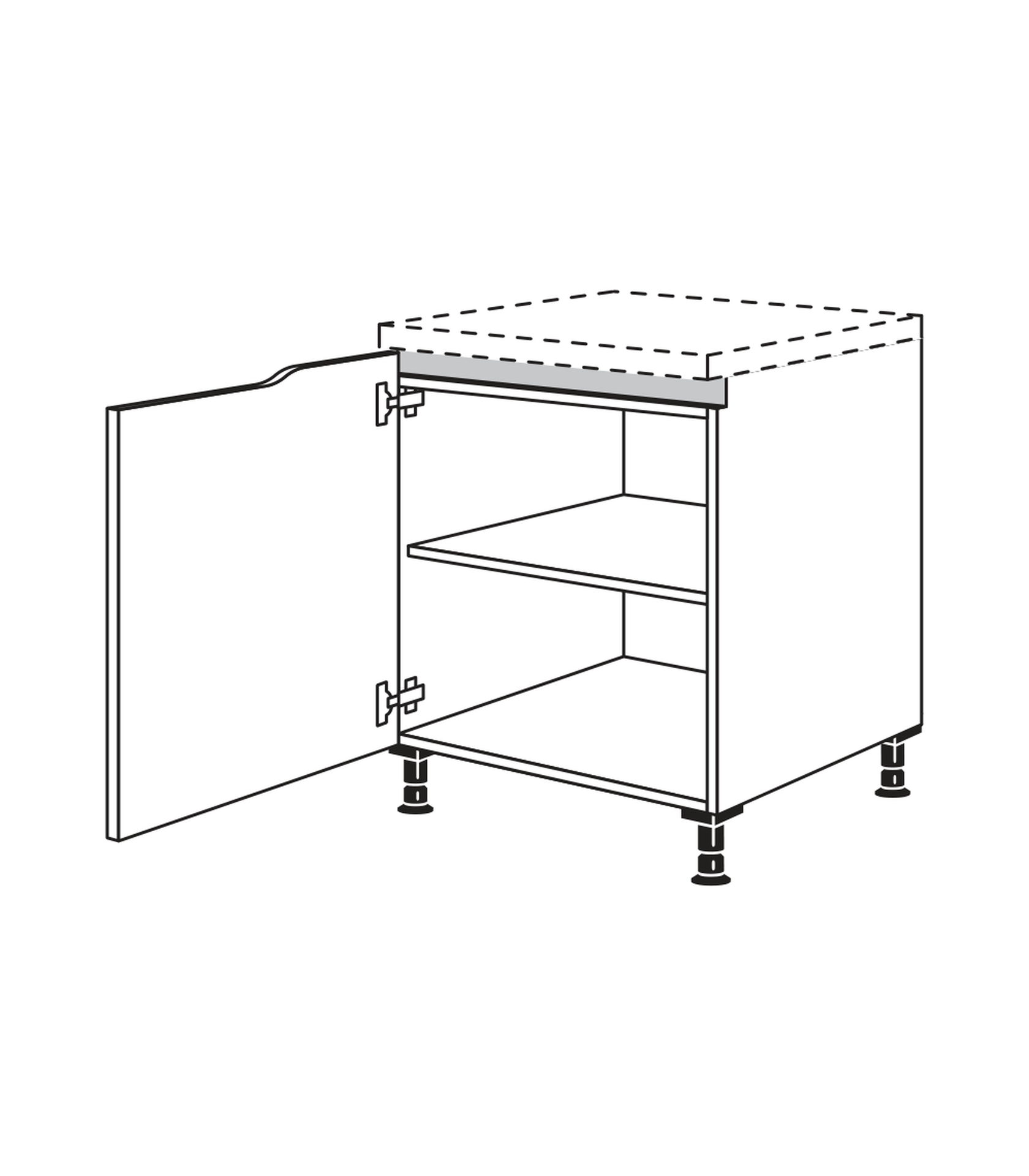 Nobilia Line N Curve Abschlussschrank