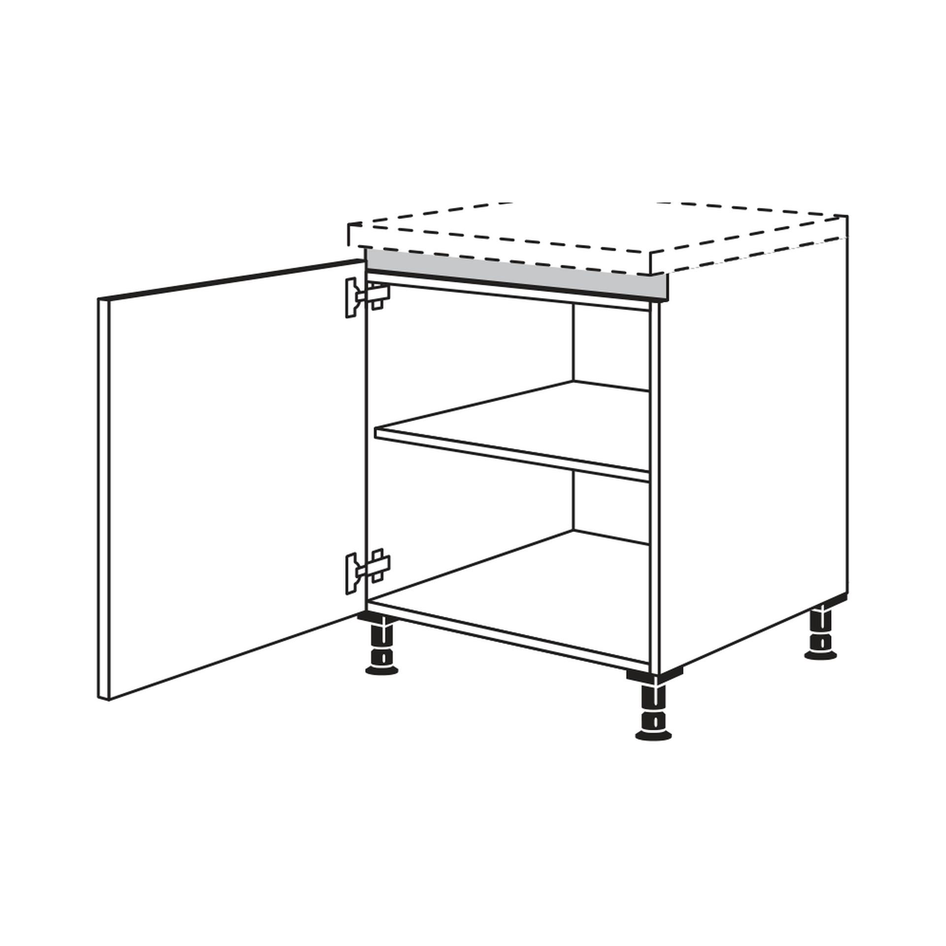 Nobilia Line N Türenschrank in 72 cm und  79 cm Korpushöhe