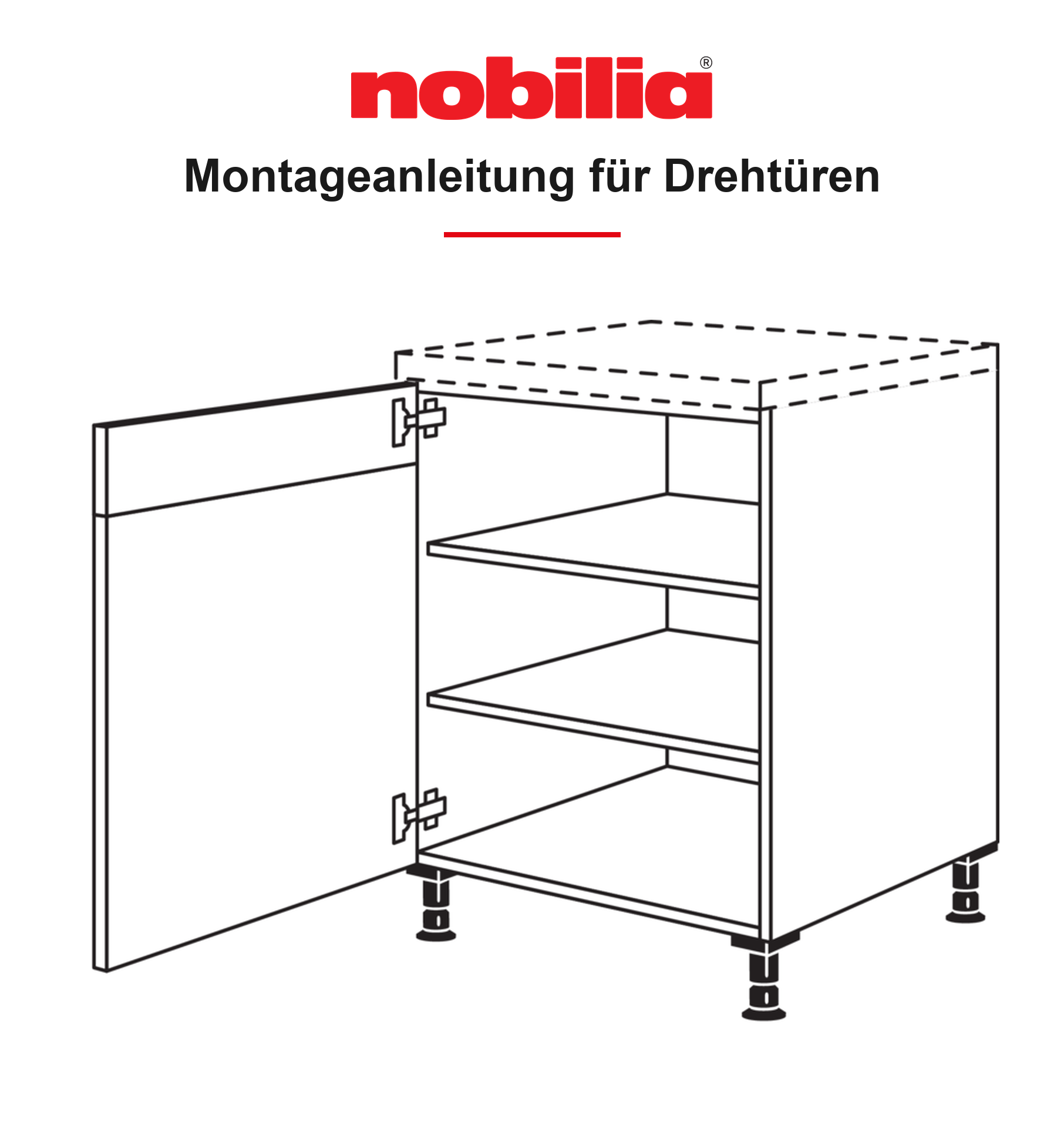 Montageanleitung für Nobilia Drehtüren