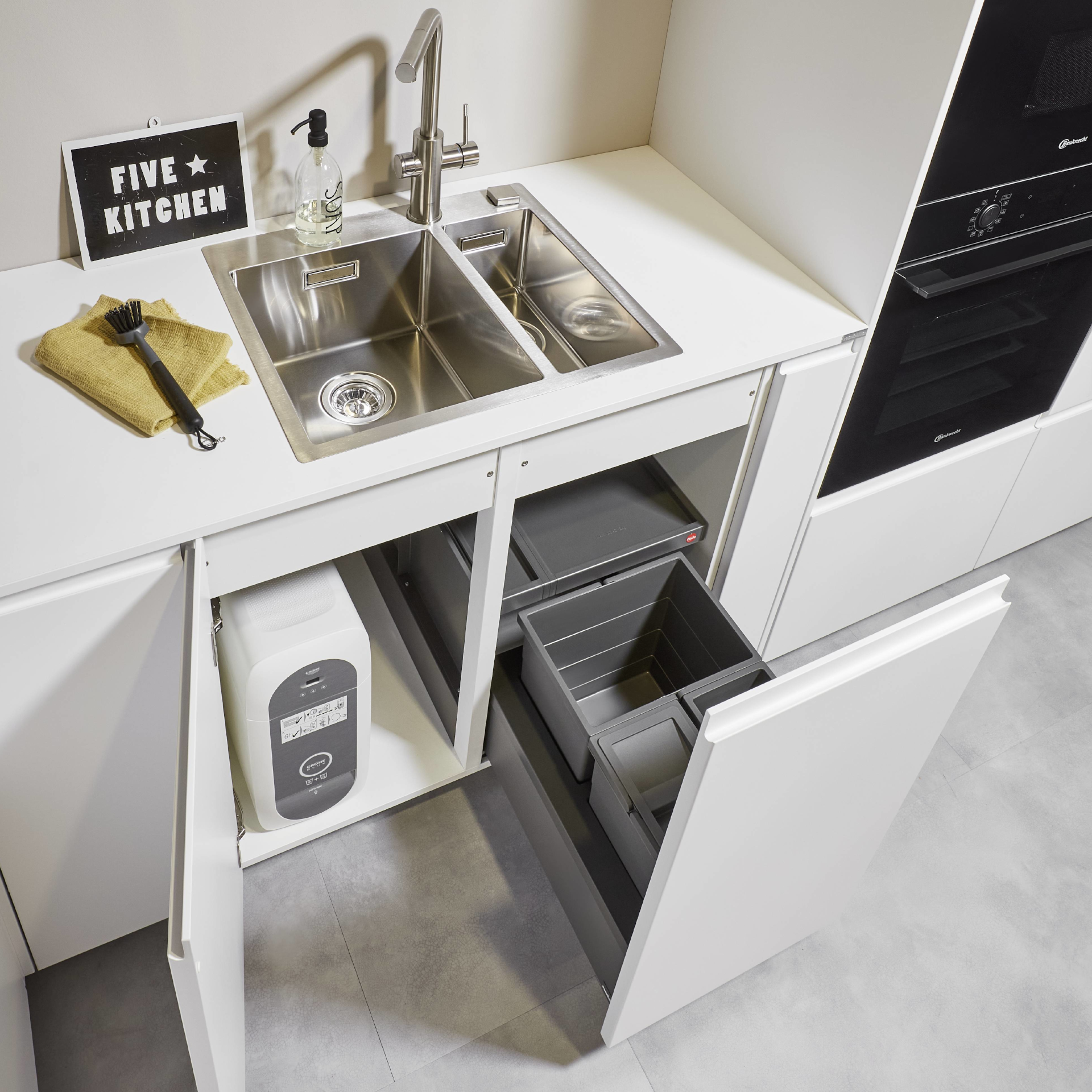 Nobilia Line N Spülenschrank mit Mülltrennung