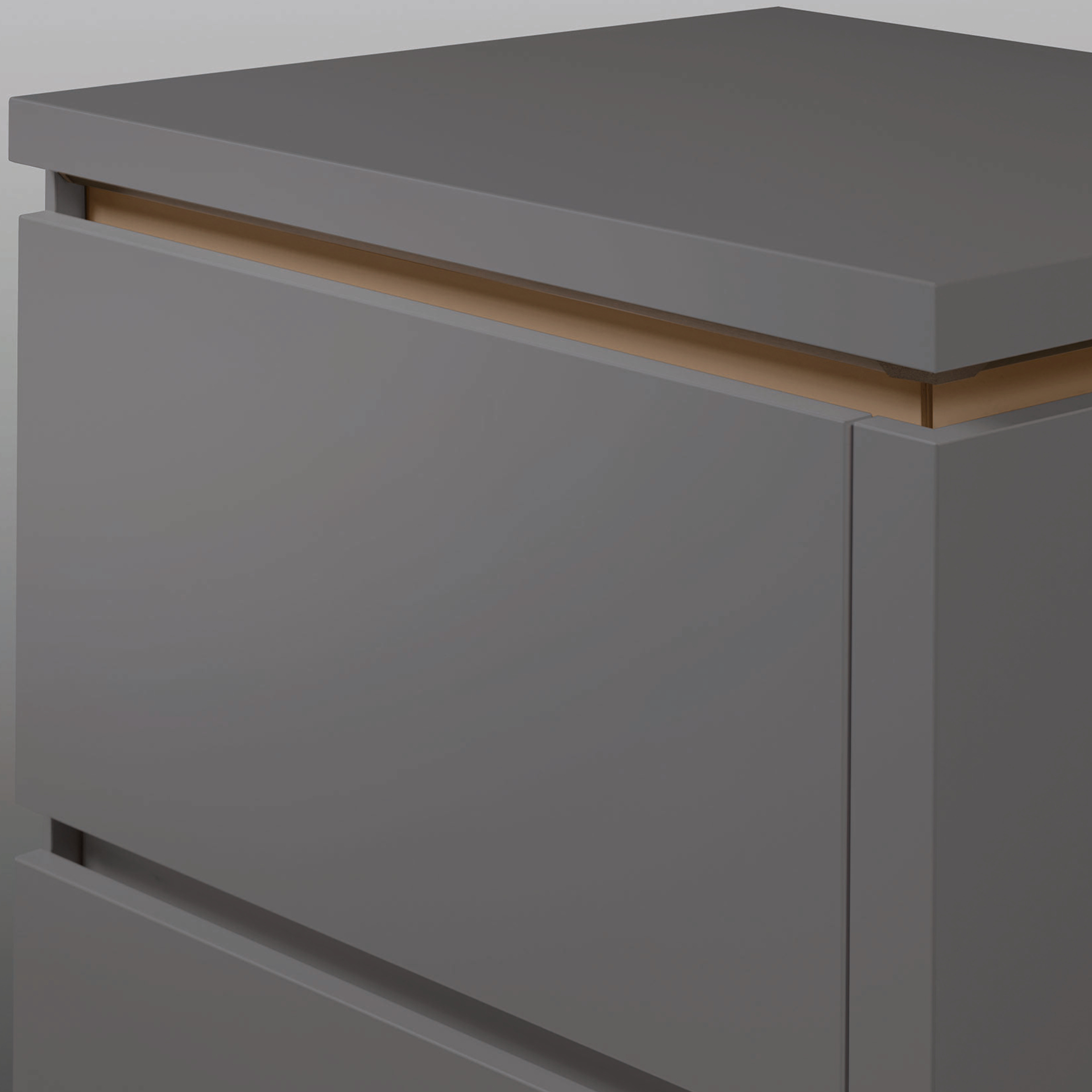 Nobilia Griffmulde Nr. 012 Bronze Metallic farbig für Line N Unterschränke