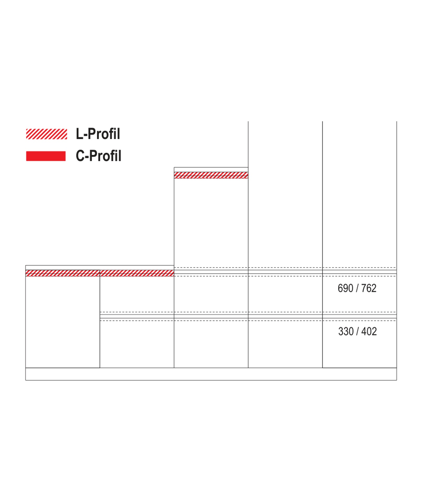 Nobilia Beleuchtung Line N L-Profil