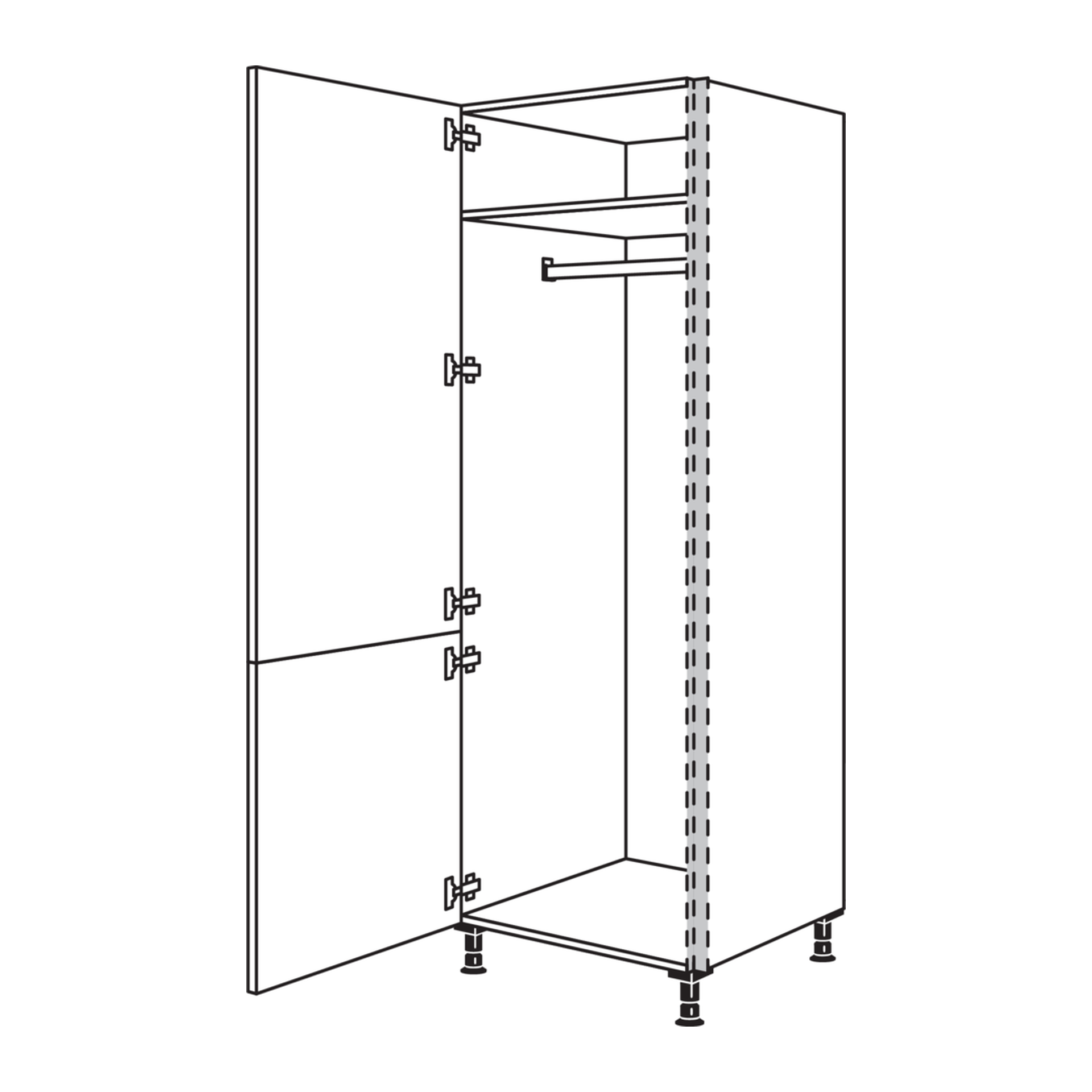 Nobilia Garderobenschrank NHSWG40-1 mit Kleiderstange und