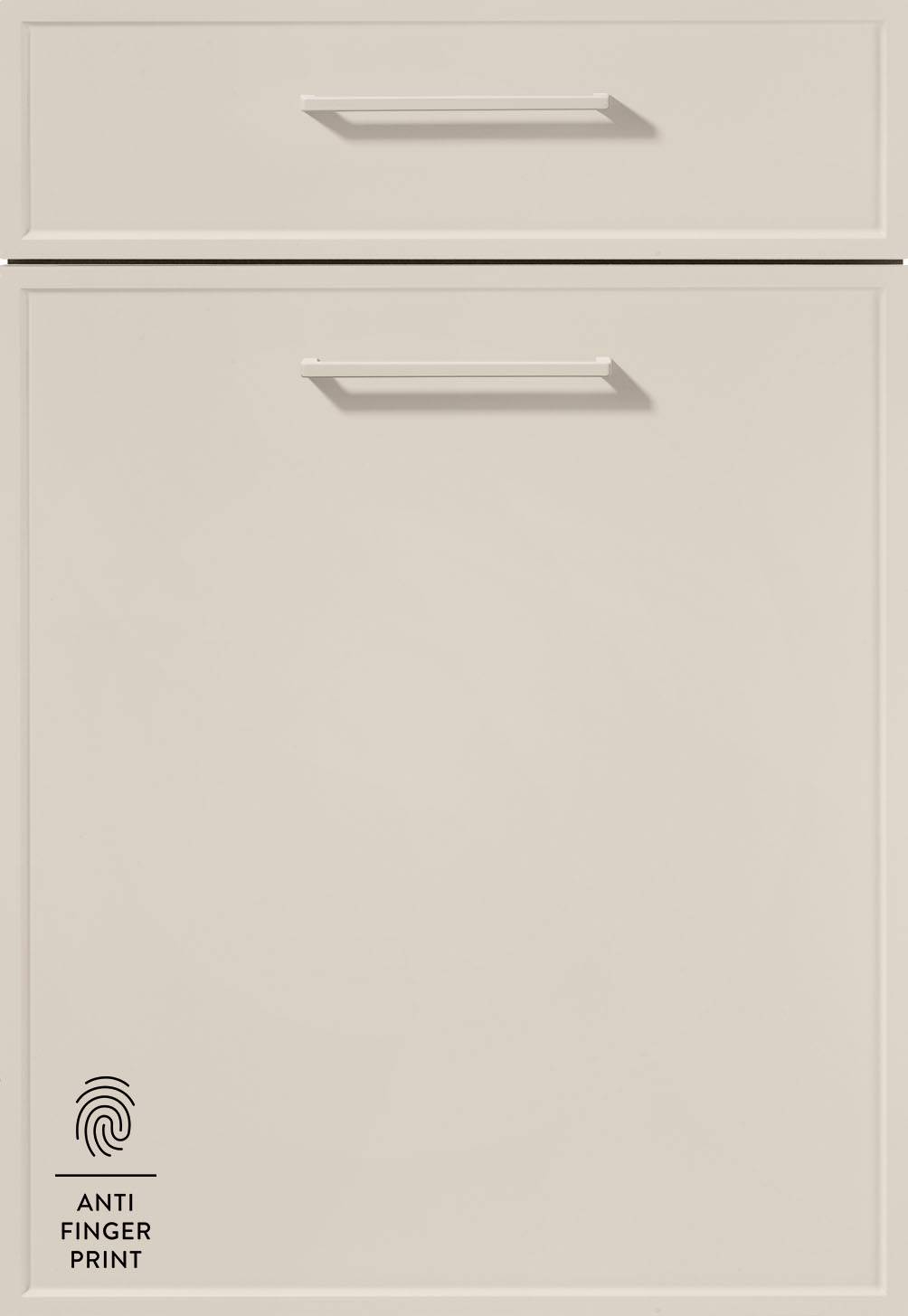 Nobilia Front 746 Lacklaminat, Sand ultramatt aus 701 Cadra Programm