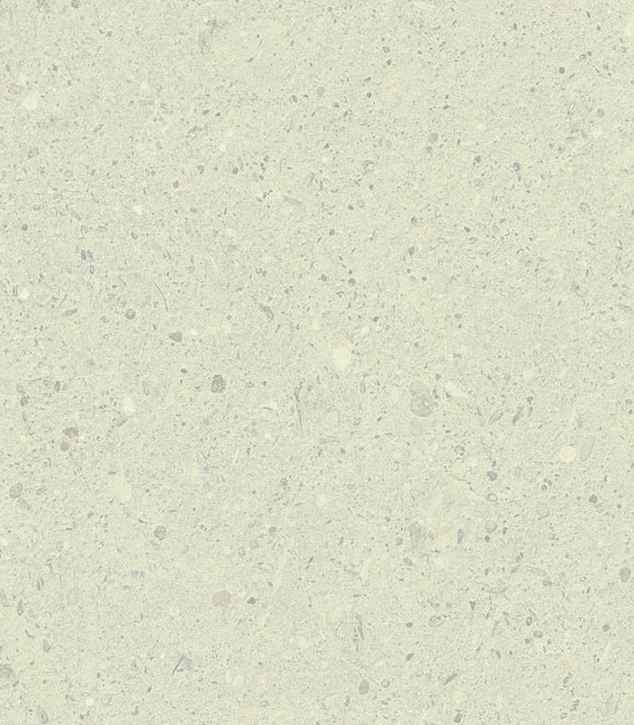 Farbmuster der Nobilia Wange in 322 Terrazzo weiß Nachbildung