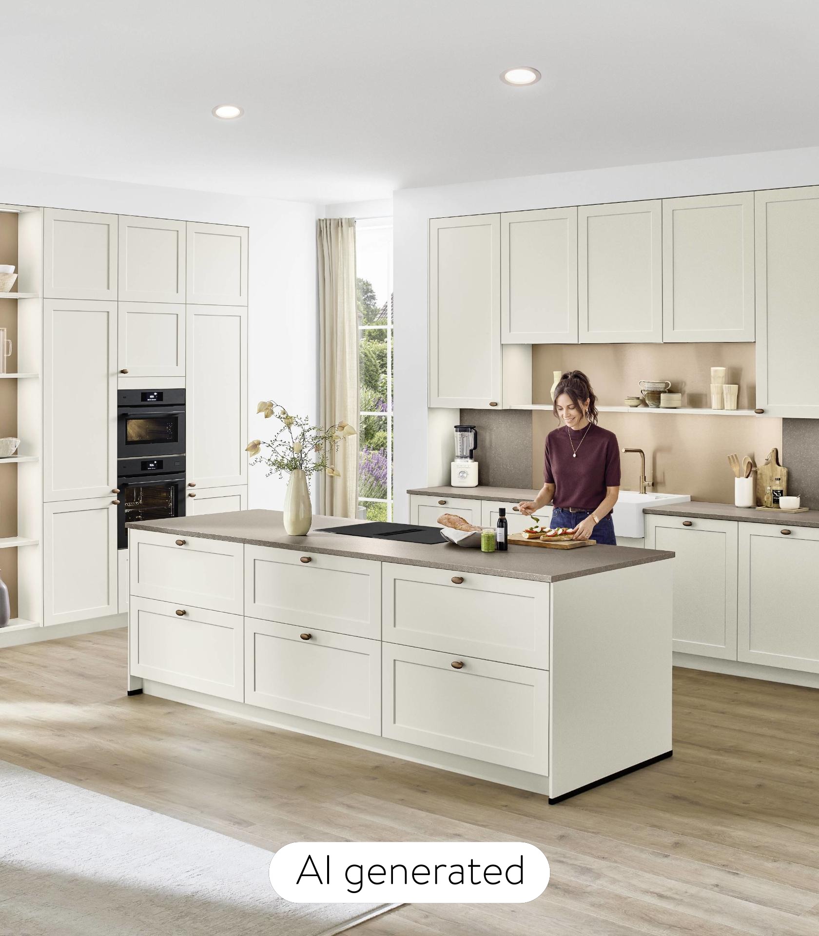 Nobilia Fronten Neuheiten 2027 - 793 Lack, Magnolia Perfect matt aus dem Landhausprogramm Nordic